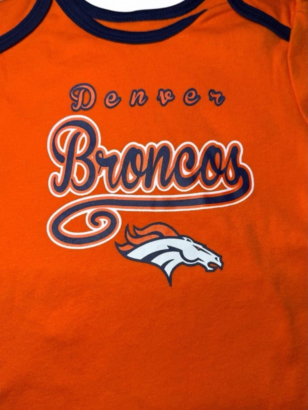 NWOT NFL Denver Broncos Orange Infant Onsie 18months